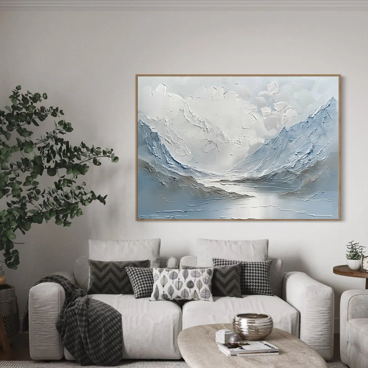 Minimalist Mountain Texture Canvas # MM420