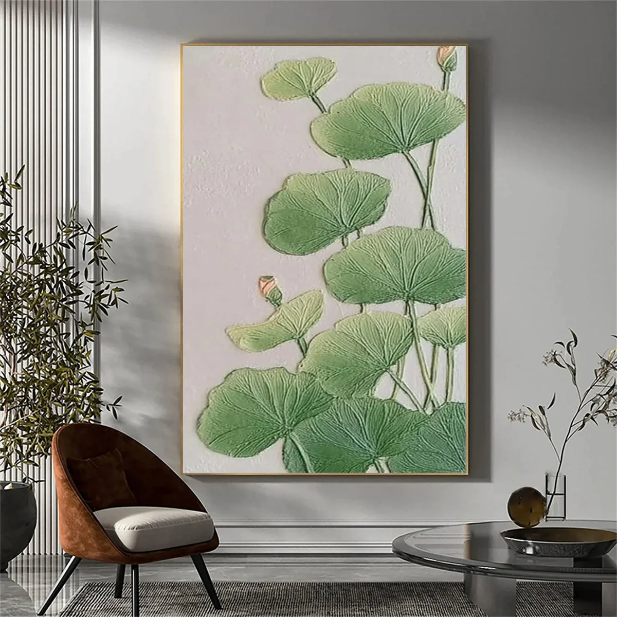 Flower And Tree Abstract Texture Canvas Art #FT 220