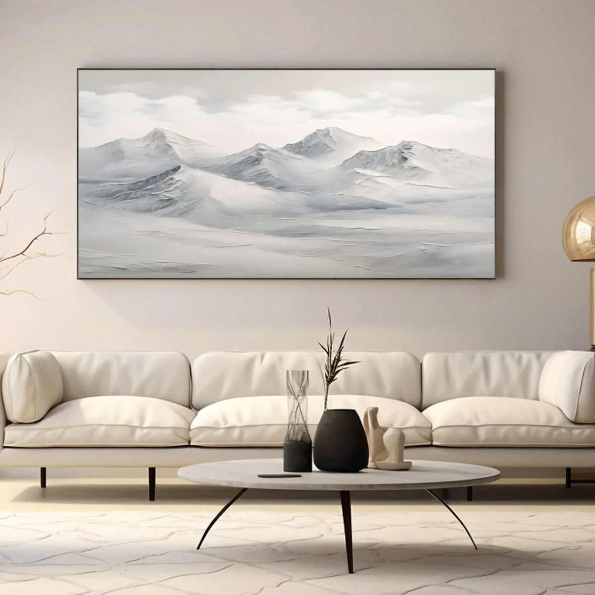 Abstract Mountain Canvas Art #MM327