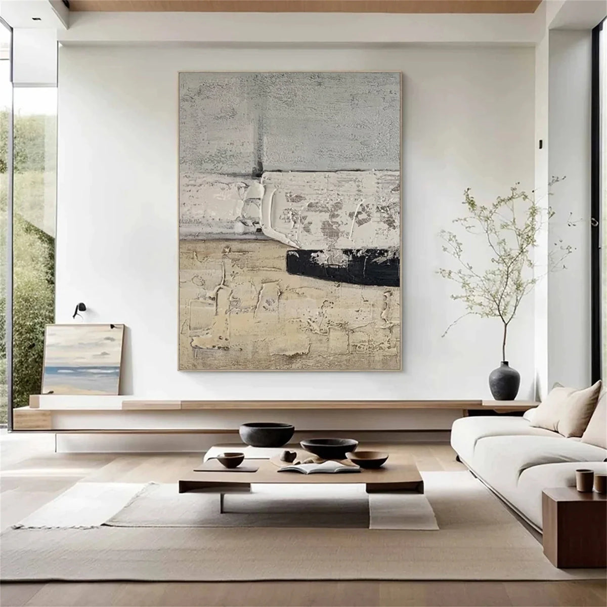 Wabi Sabi Textured Wall Art #WS374