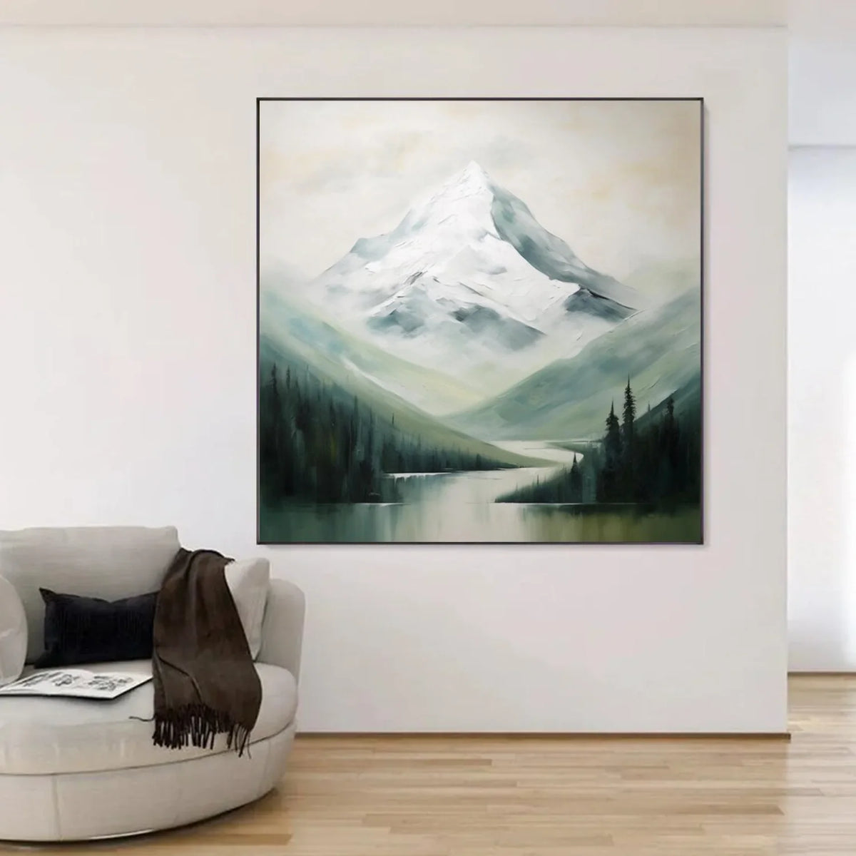 Abstract Mountain Canvas Art #MM326