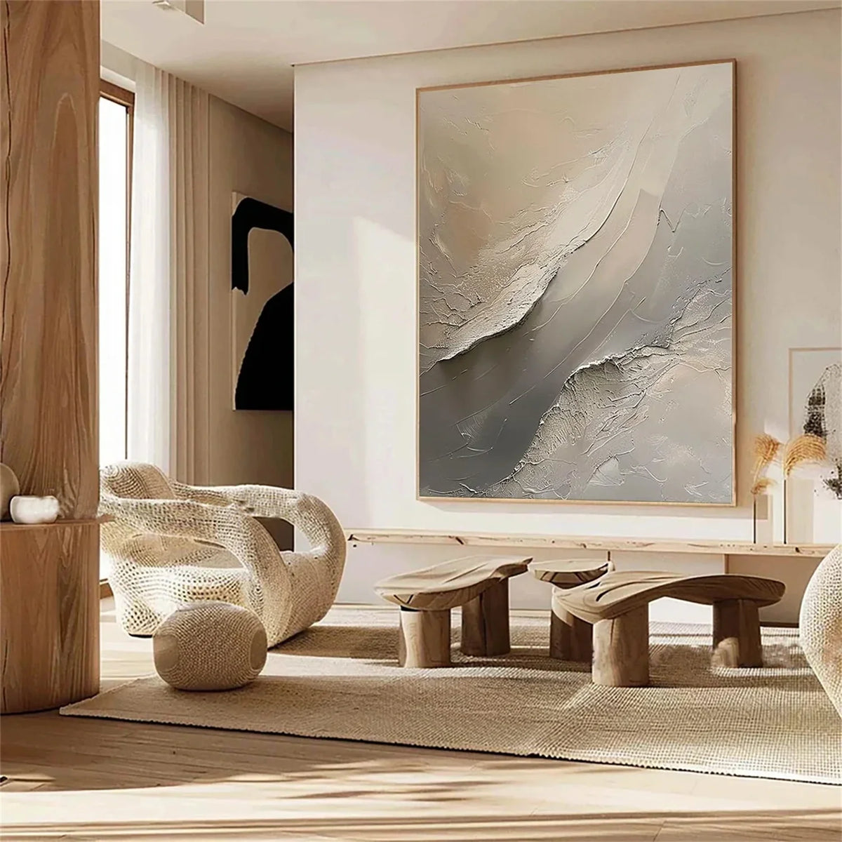 Wabi Sabi Textured Wall Art #WS308