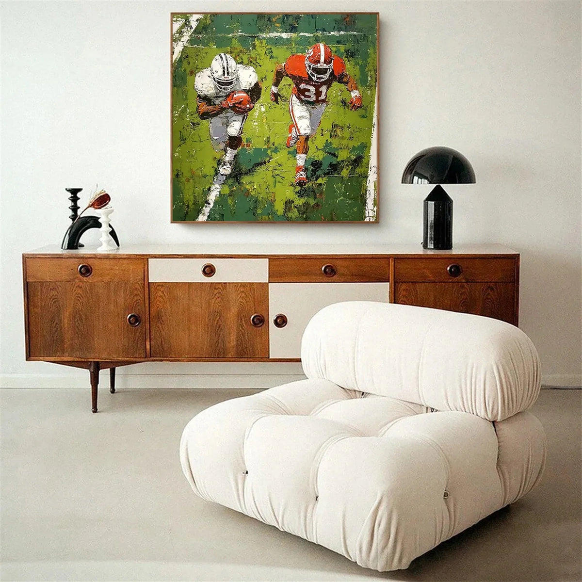 American Football Sports Art Textured Painting Canvas #SA006