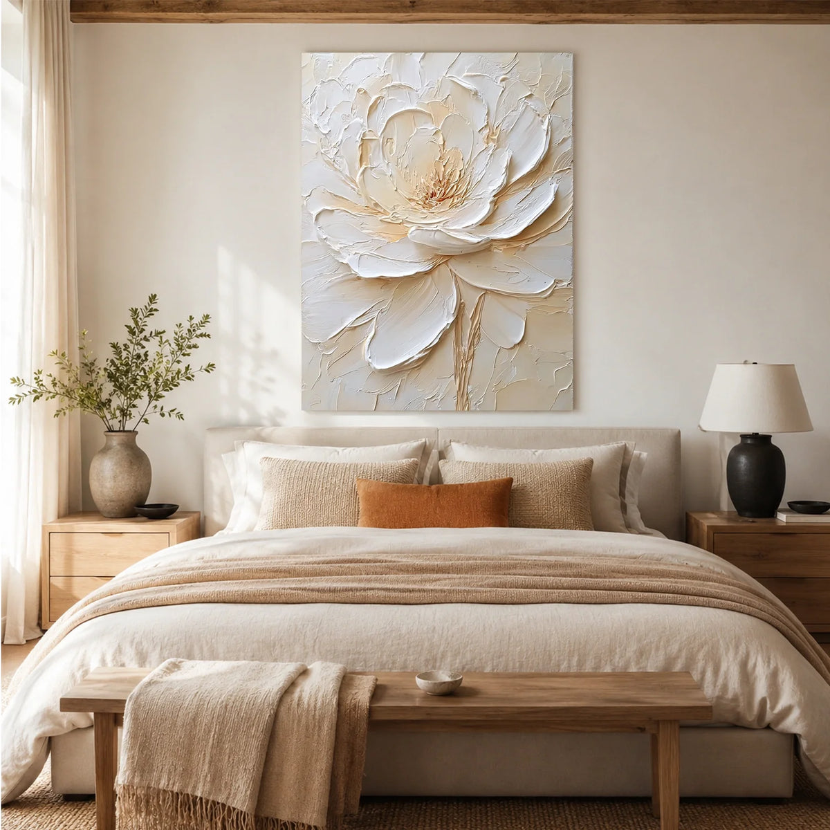 Flower & Tree Abstract Texture Canvas # FT 396
