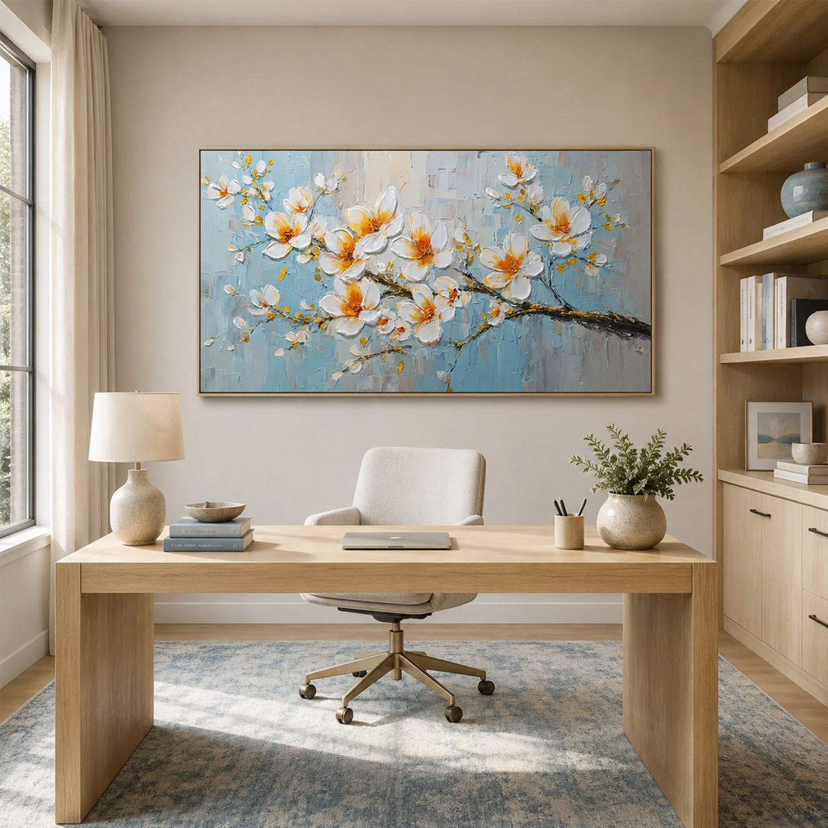 Flower & Tree Abstract Texture Canvas # FT 391