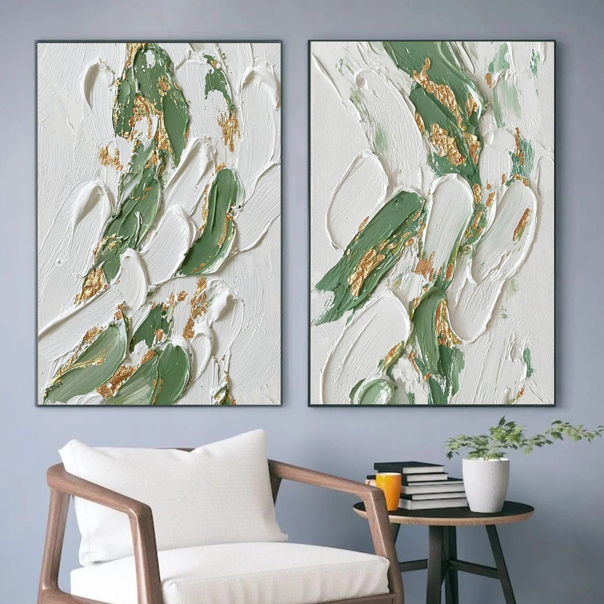 Abstract Texture Wall Art Set of 2 # AB669