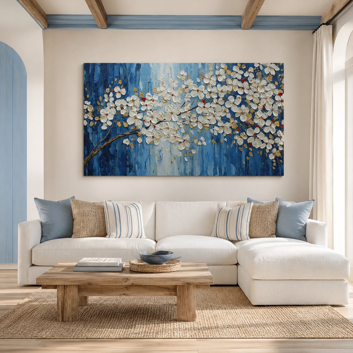 Flower & Tree Abstract Texture Canvas # FT 399