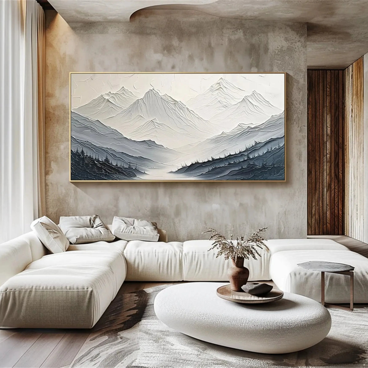 Plaster Art Minimalist Textured Painting #MM255