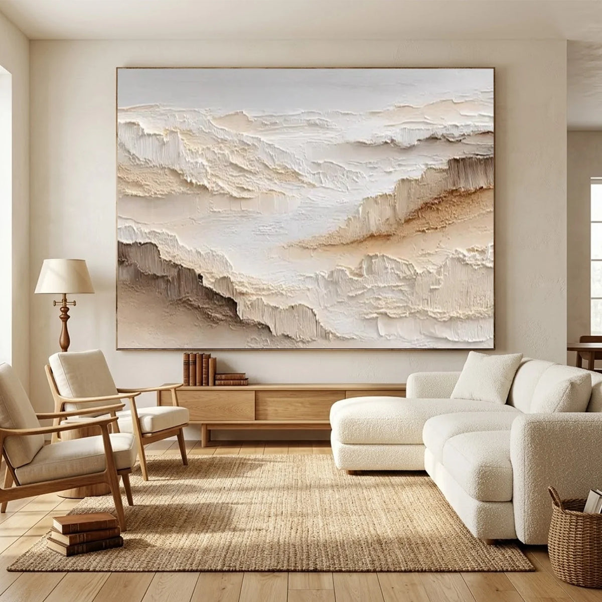 Minimalist Mountain Texture Canvas # MM441