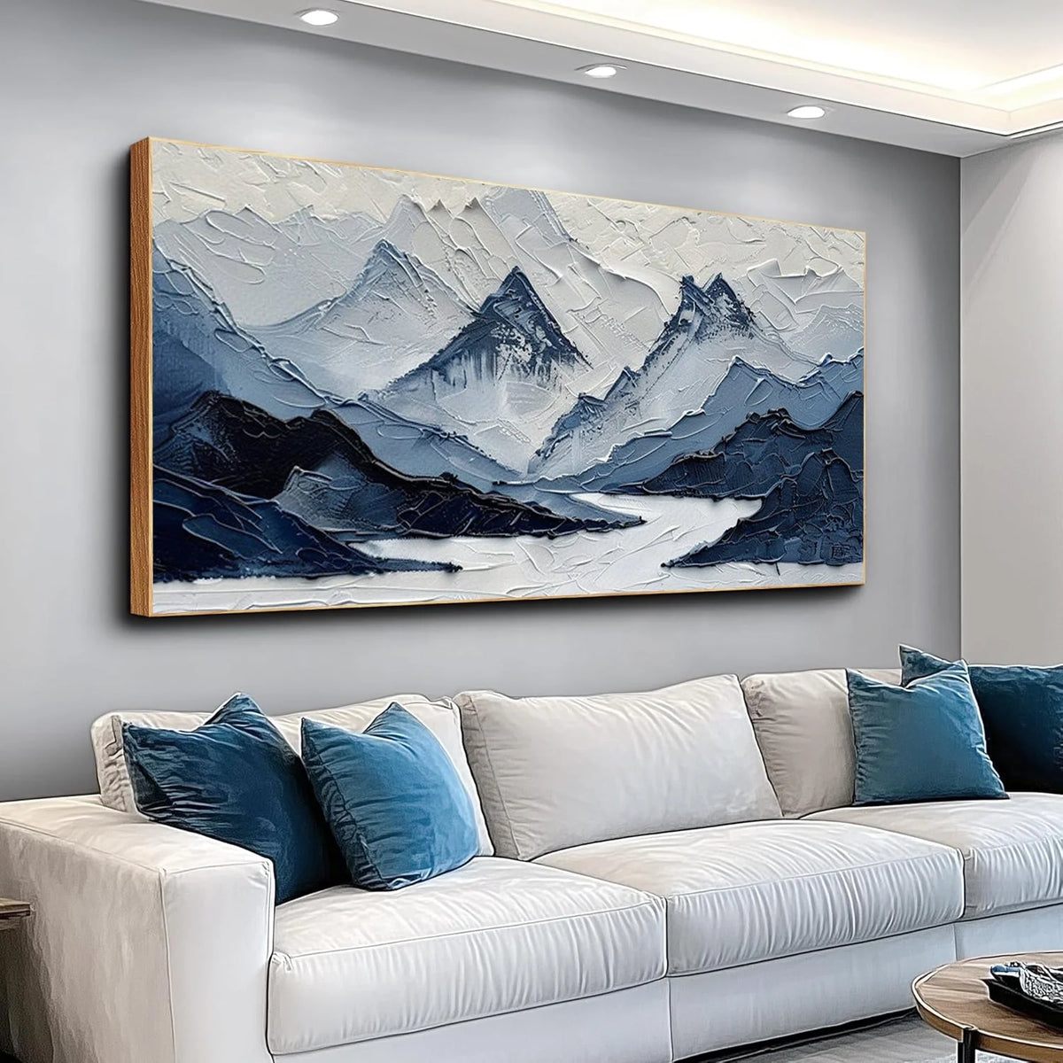 Minimalist Mountain Texture Canvas # MM421