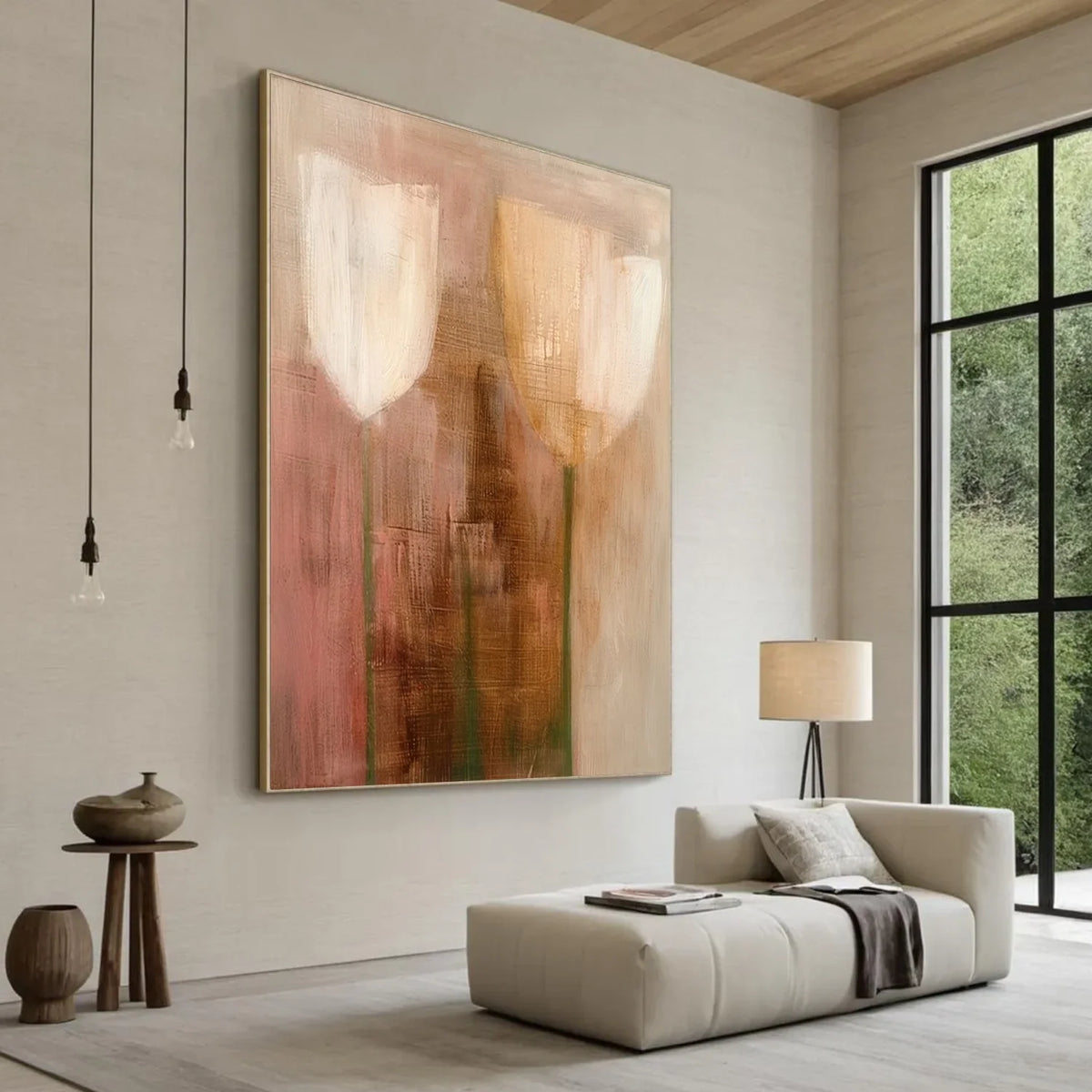 Flower & Tree Abstract Canvas # FT 373