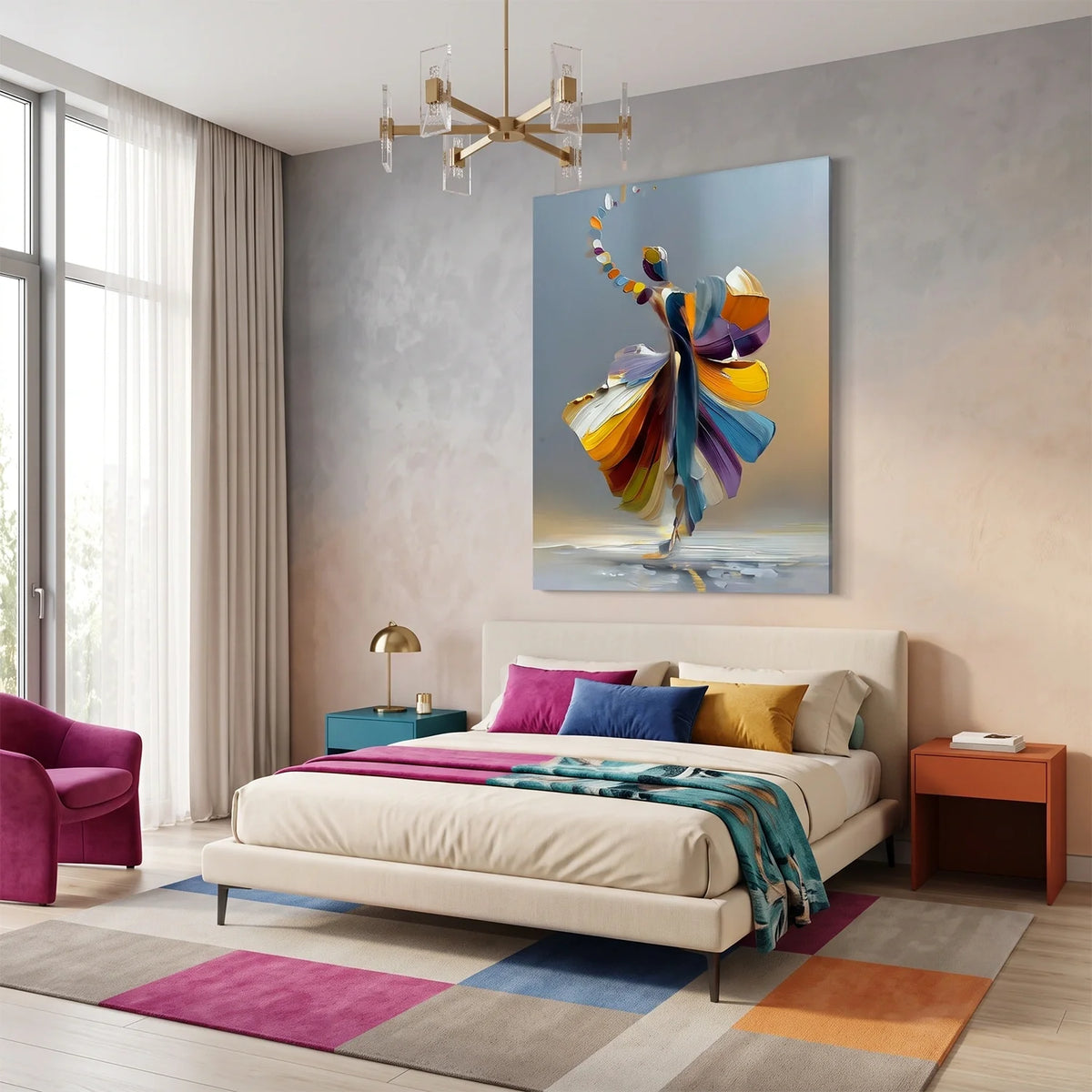 Abstract Portrait Texture Wall Art #PT 080