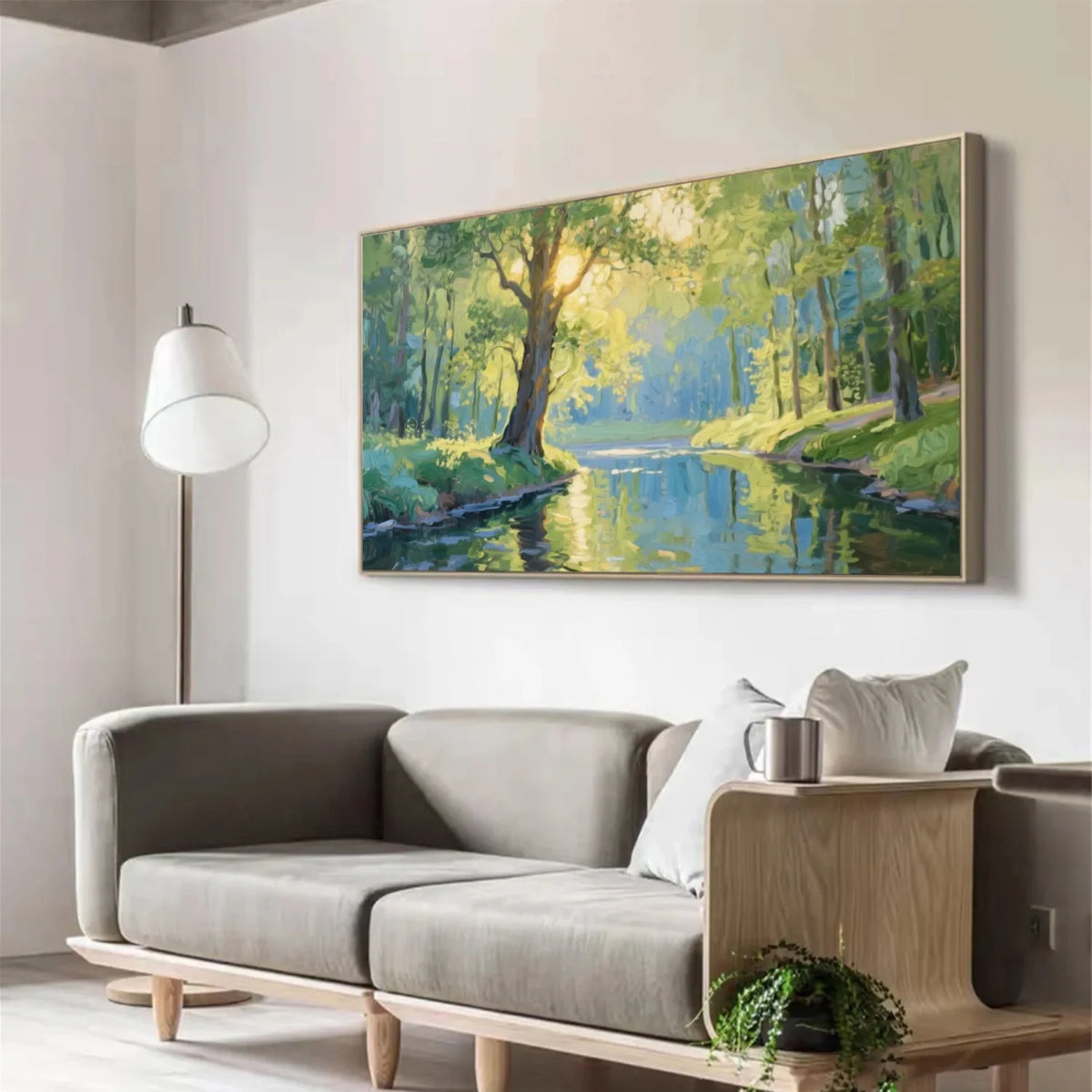 Flower & Tree Abstract Canvas Art #FT 269