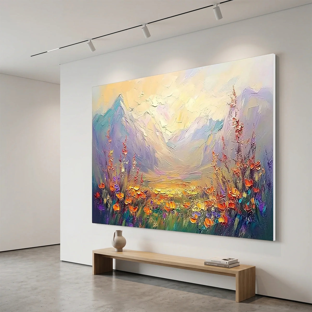 Colorful Flower & Tree Abstract Texture Canvas # FT 382