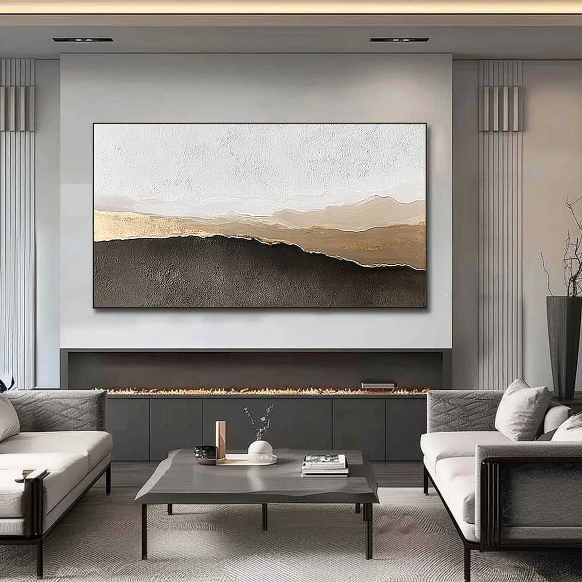 Minimalist Textured Canvas # MM435
