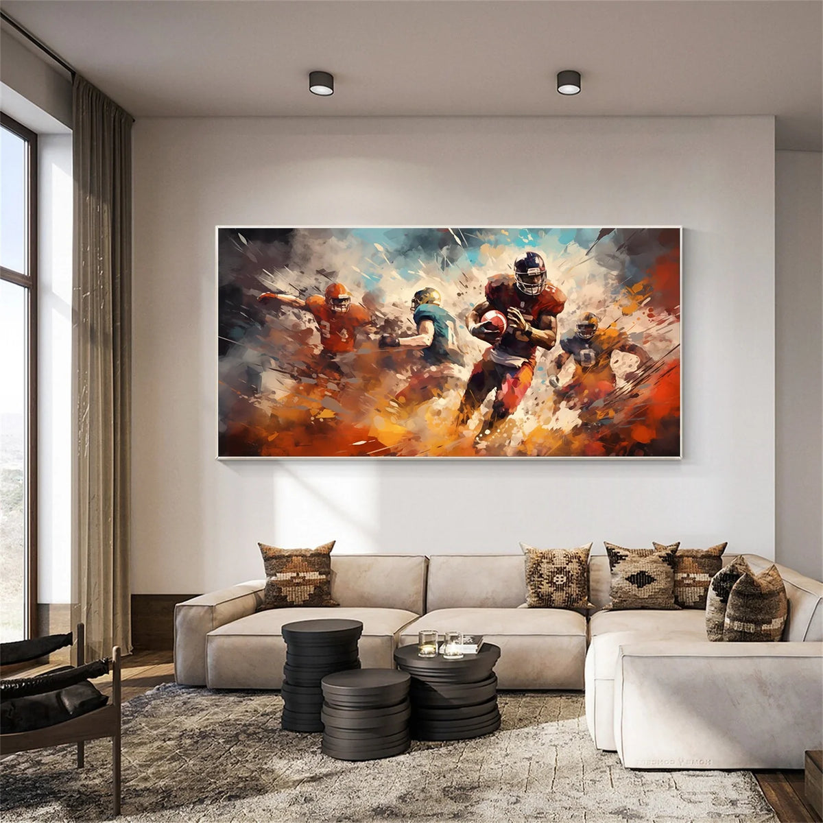 American Football Sports Art Painting Canvas #SA003