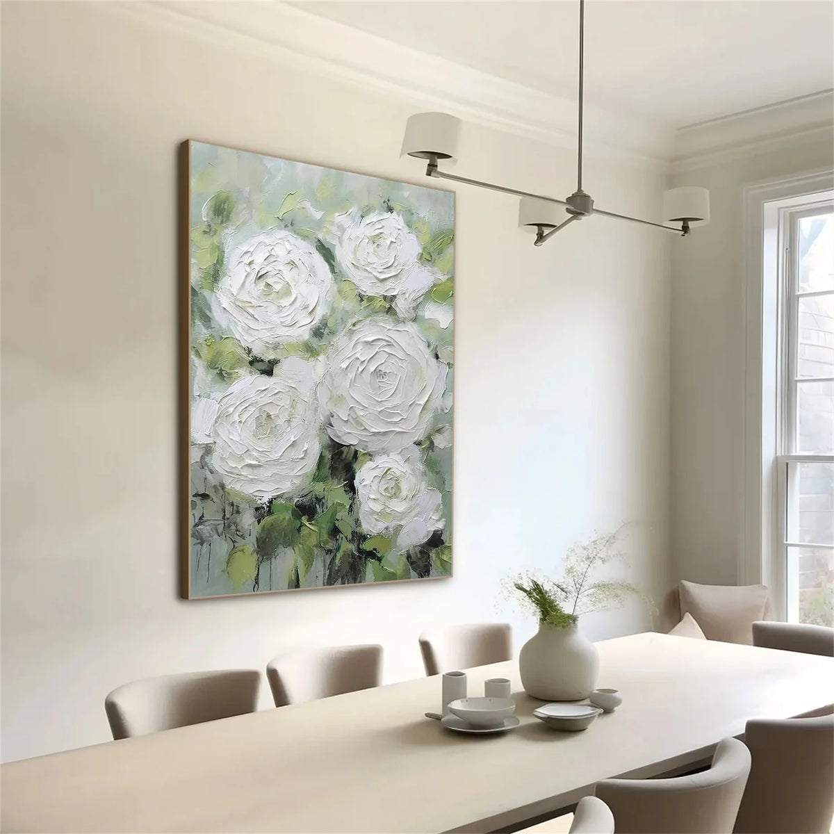 Flower & Tree Abstract Texture Canvas Art #FT 318