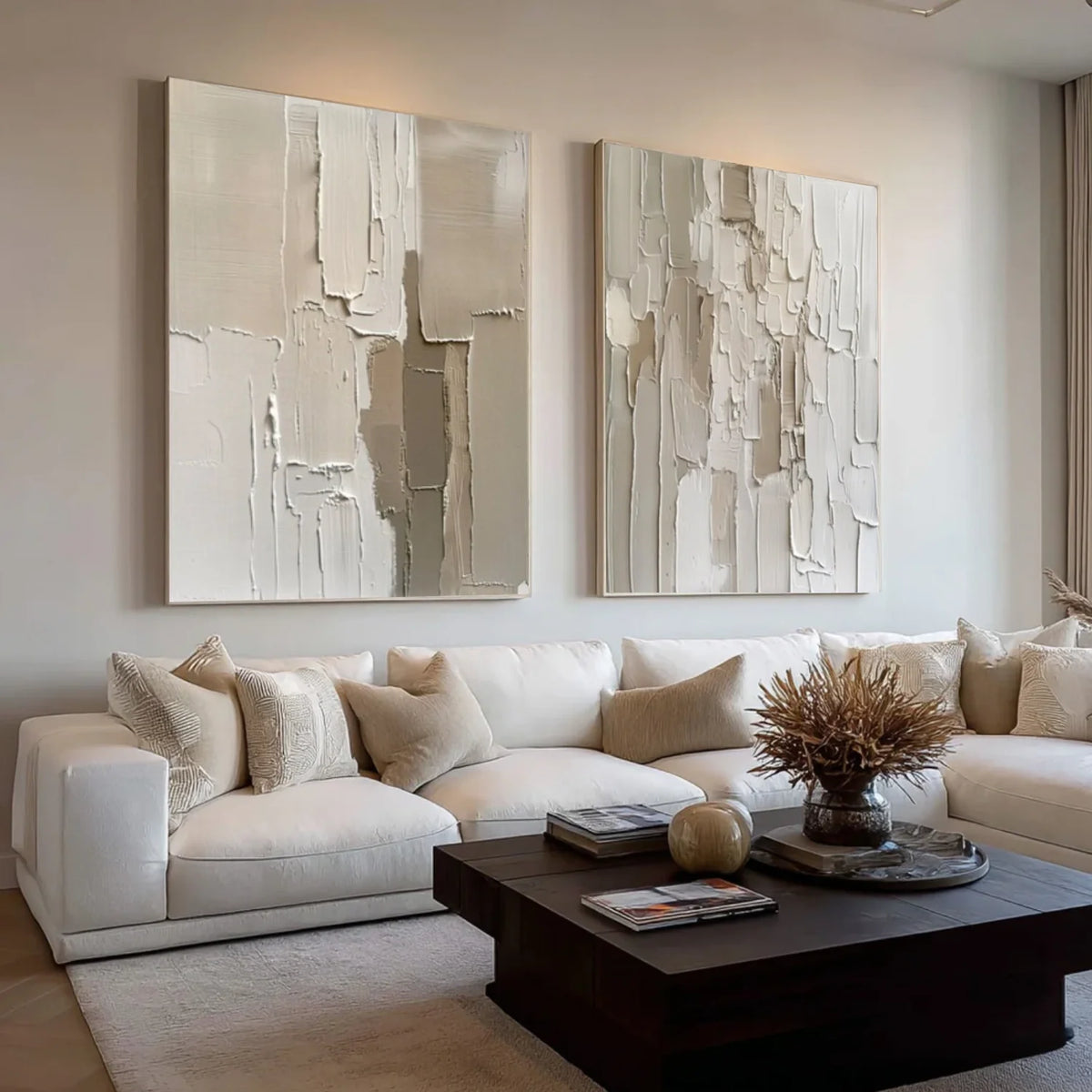 Abstract Texture Set of 2 Wall Art #AB549