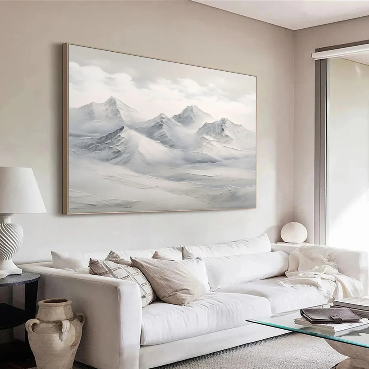 Abstract Mountain Canvas Art #MM327