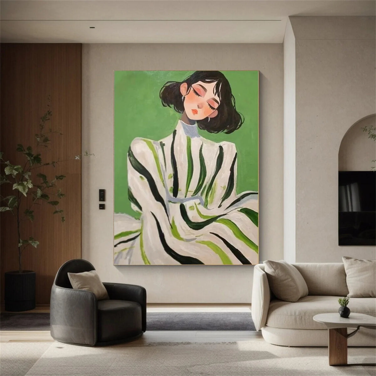 Abstract Portrait Wall Art # PT045