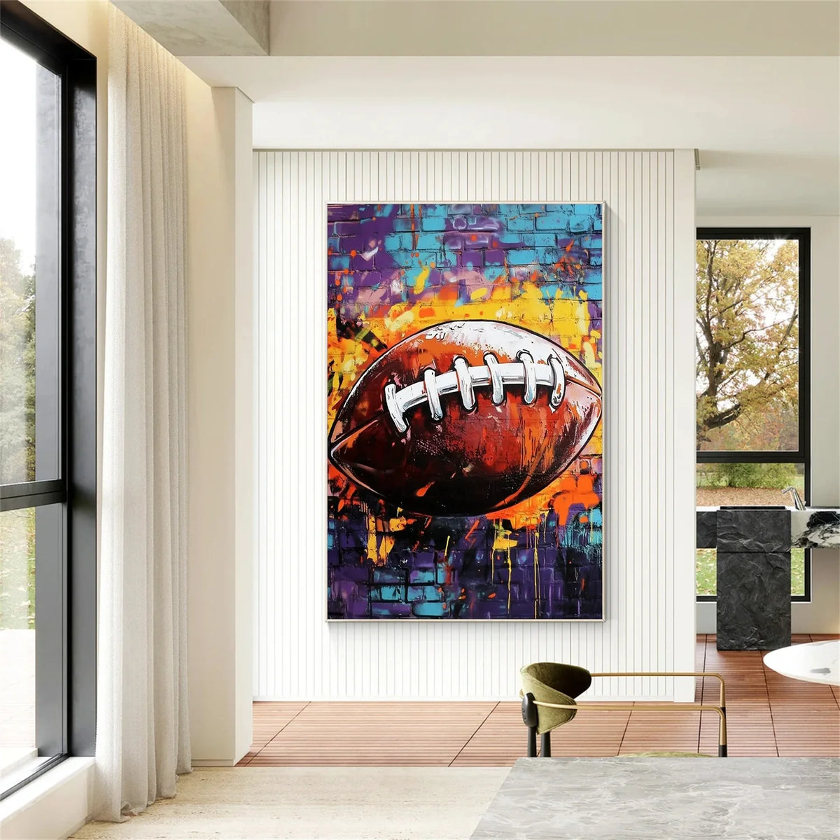 American Football Sports Art Painting Canvas #SA002