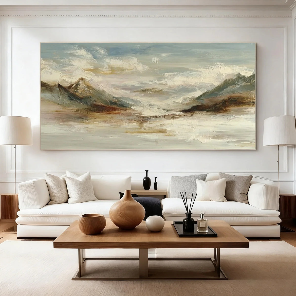Minimalist Mountain Texture Canvas # MM443
