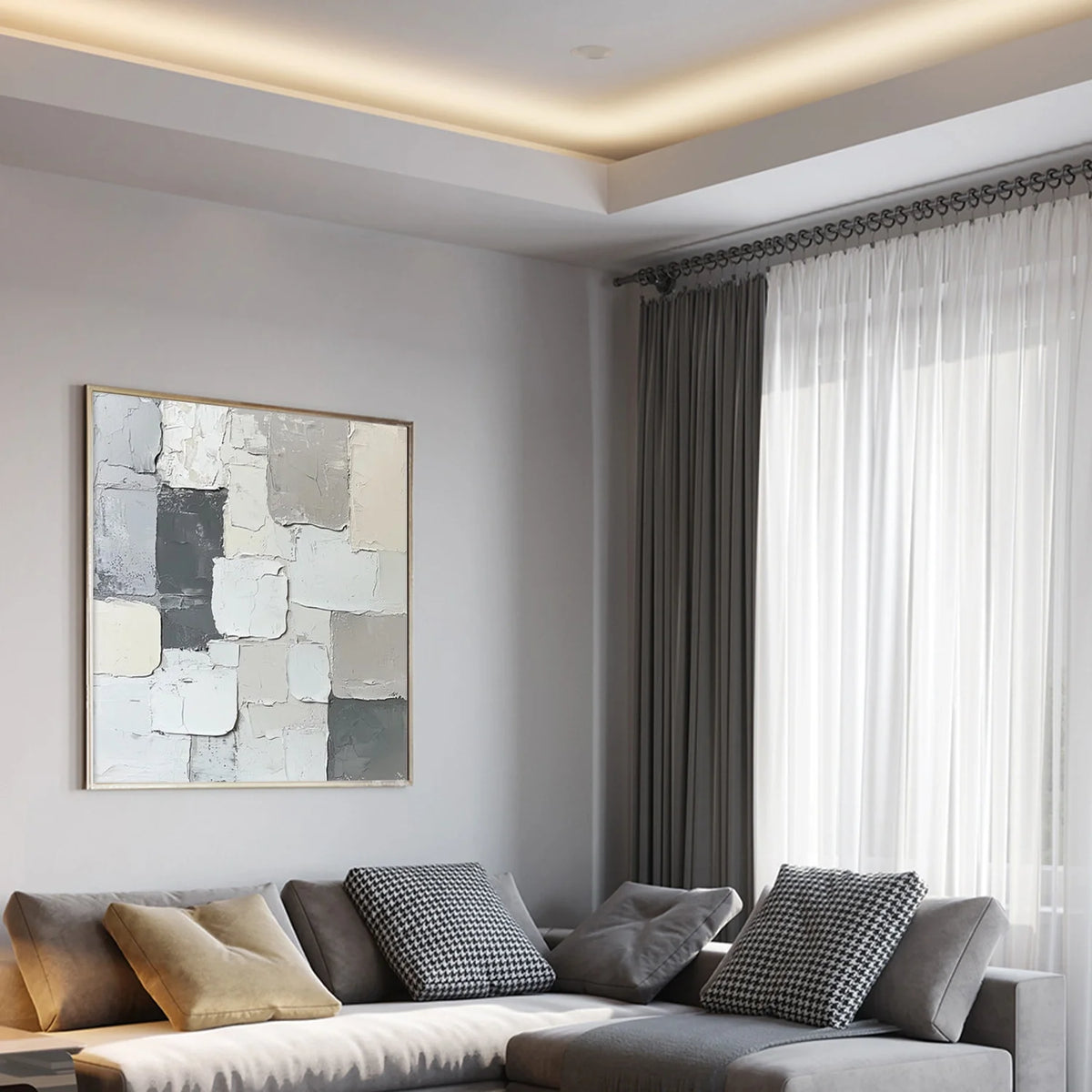 Minimalist Texture Canvas # MM372