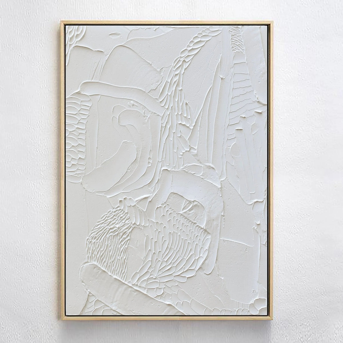 Plaster Art Minimalist Textured Painting #MM012-Vertical