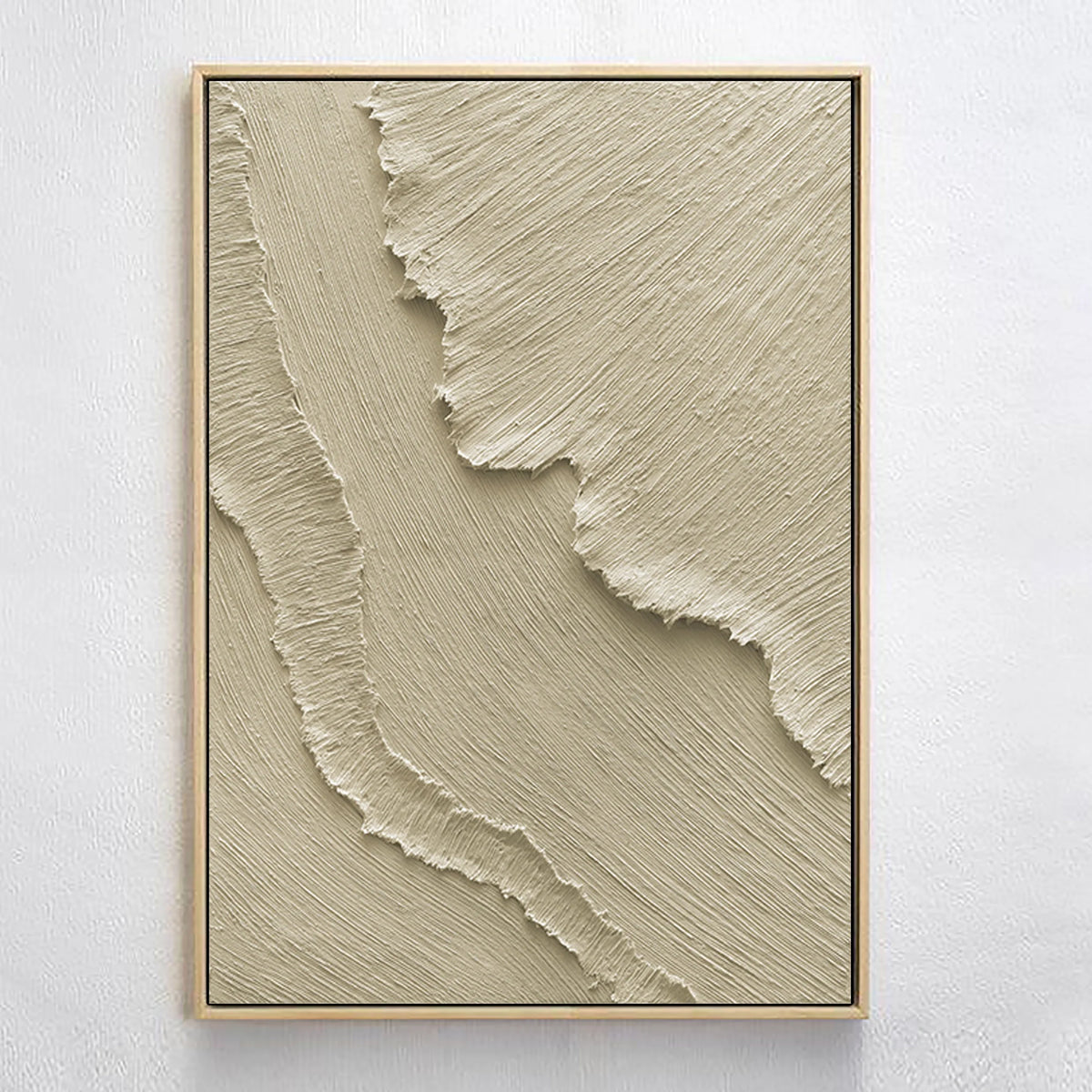 Beige Minimalist Textured Wall Art #MM034