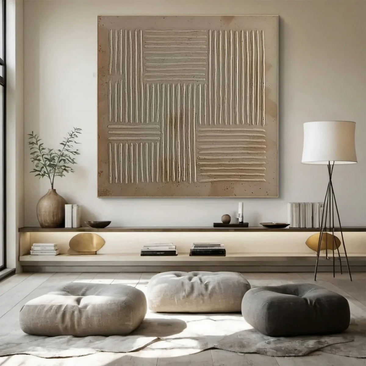 Beige & Brown Abstract #BB156