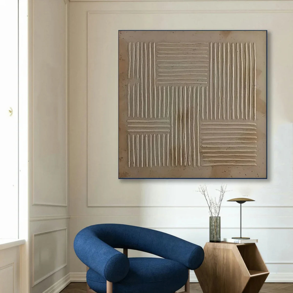 Beige & Brown Abstract #BB156