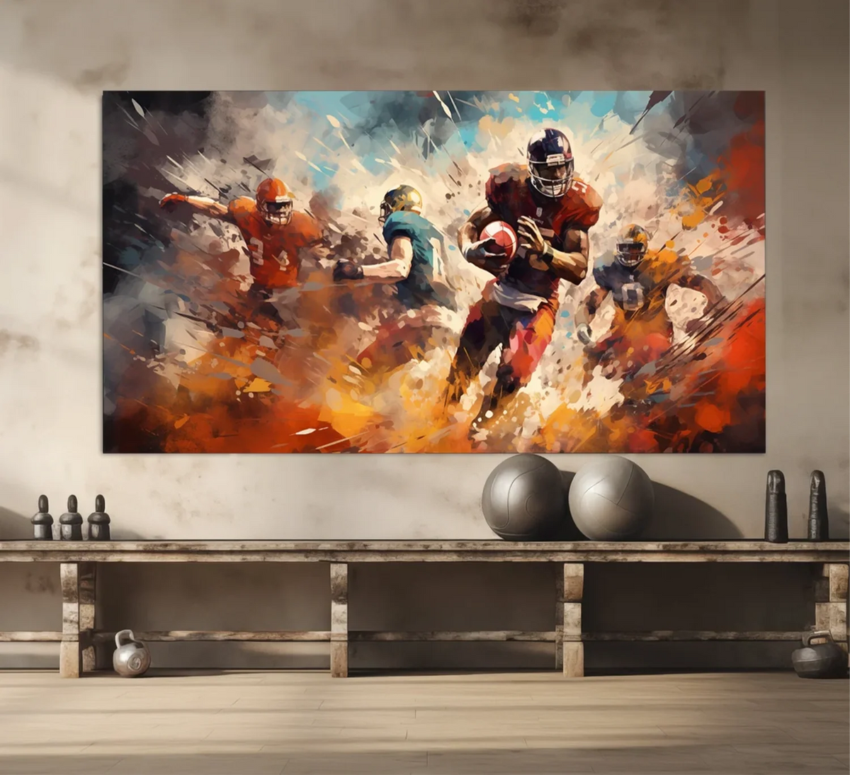 American Football Sports Art Painting Canvas #SA003