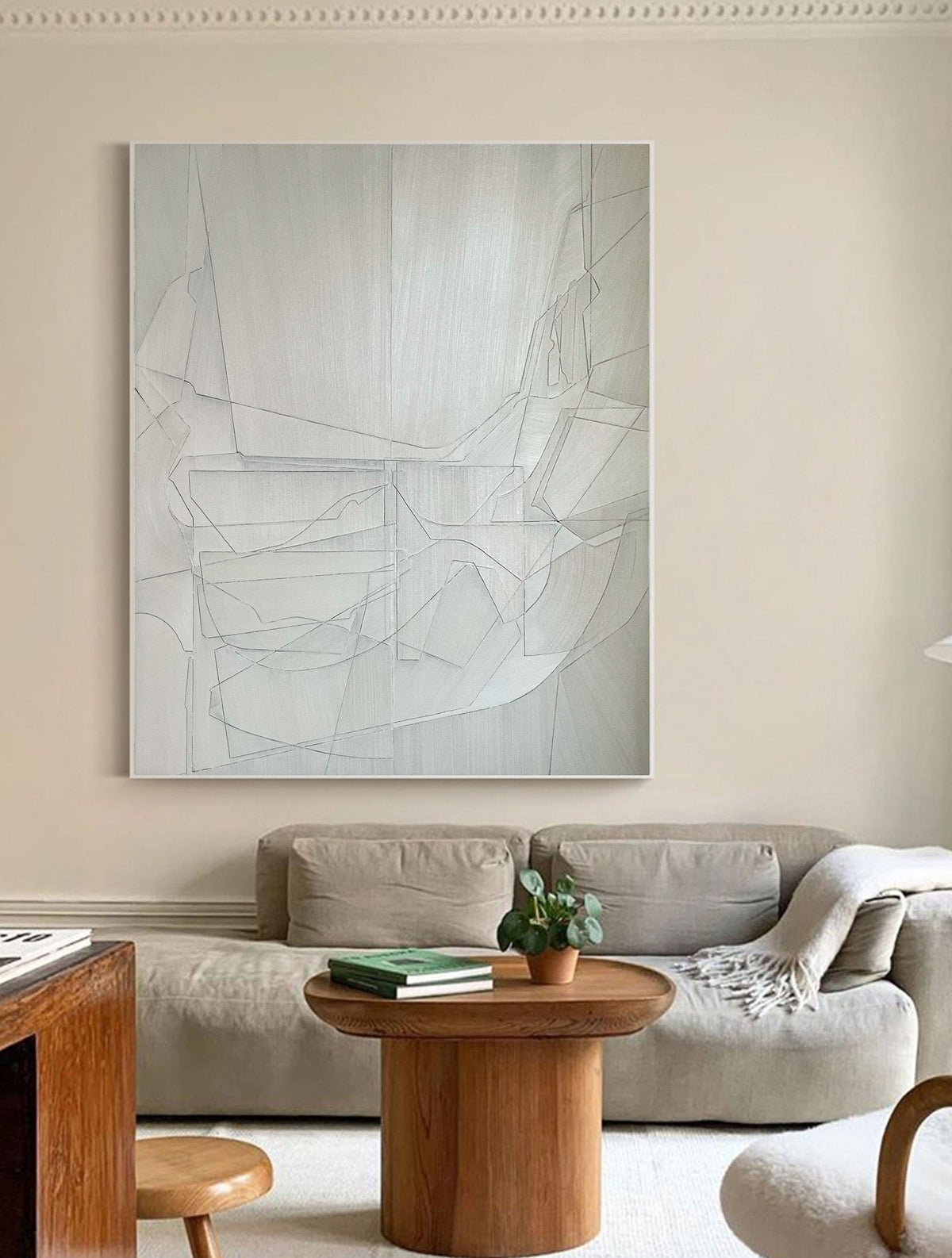 Geometric Abstract Painting Canvas #MM077