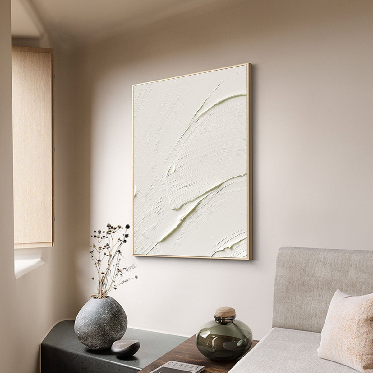 Plaster Art Minimalist Textured Painting #MM094