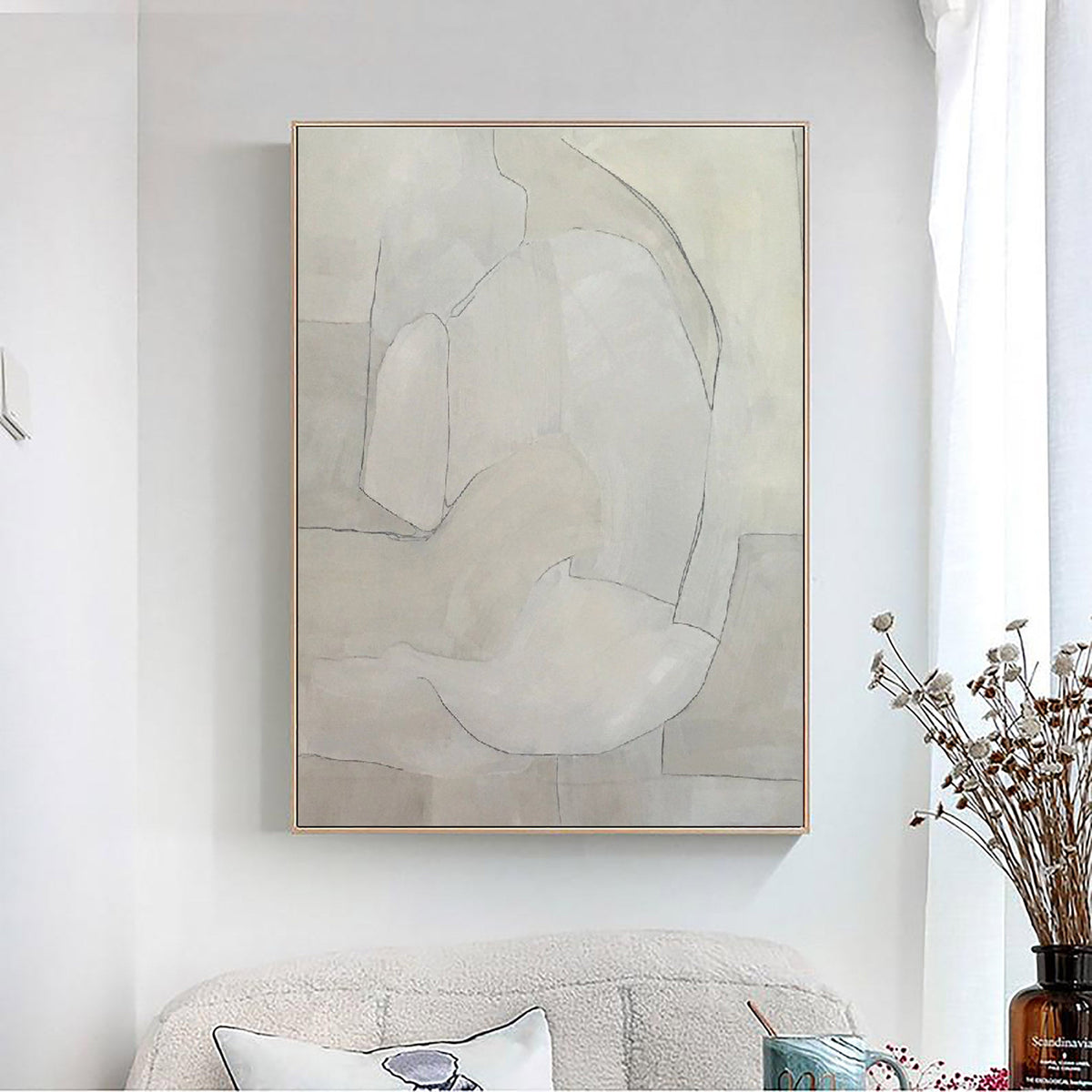 Geometric Abstract Painting Canvas #MM074