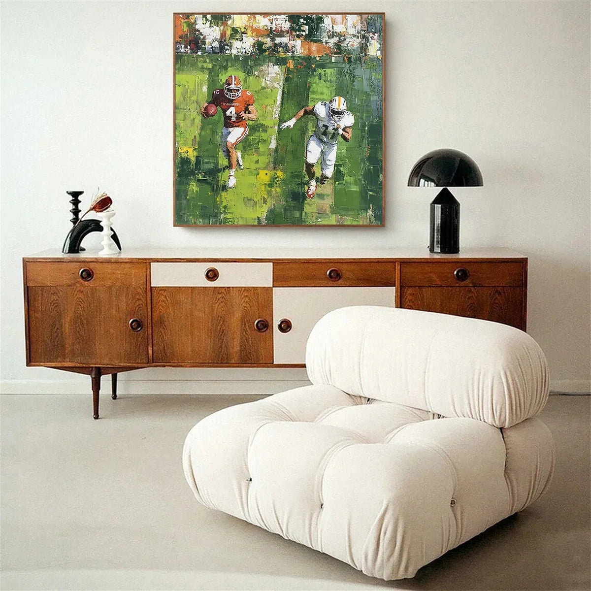 American Football Sports Art Textured Painting Canvas #SA005