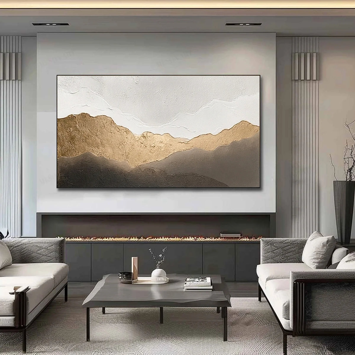 Minimalist Textured Canvas # MM436