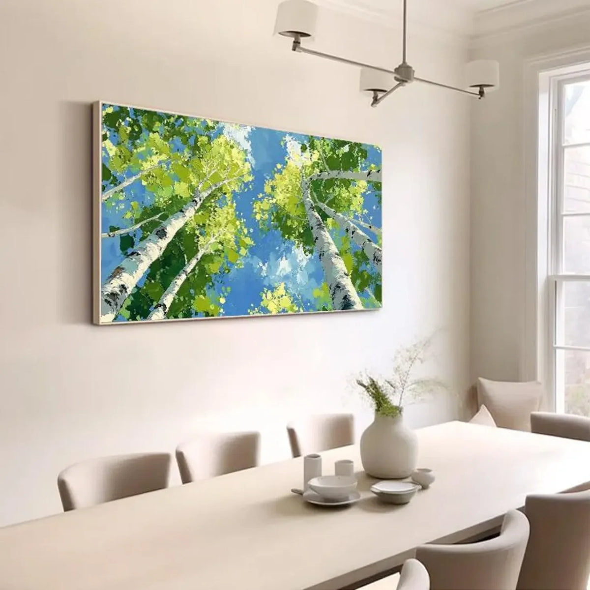 Flower And Tree Abstract Texture  Canvas Art #FT 231